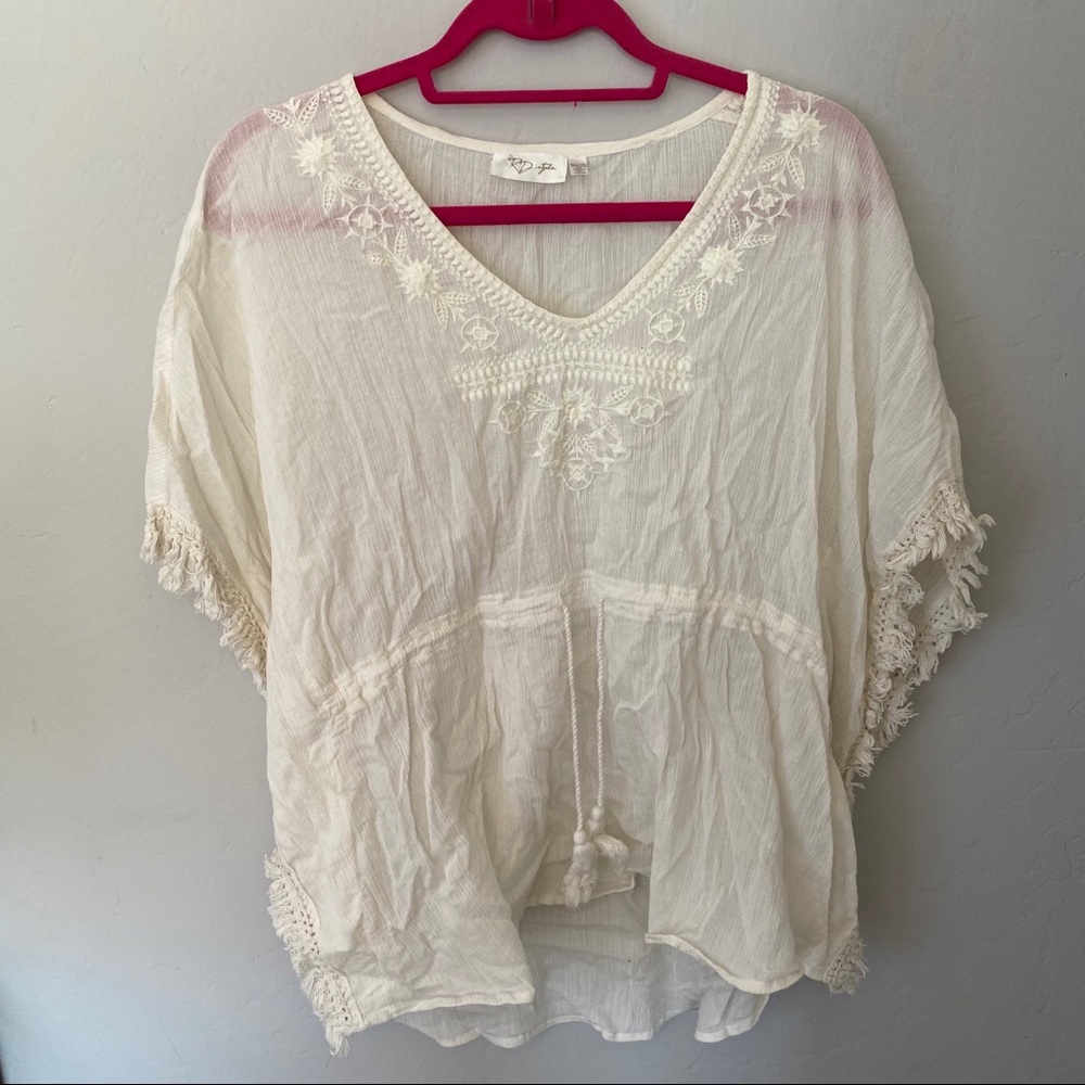 RD Style Skriver Tie Waist Top